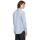 Comme des Garcons Homme Deux Blue Paneled Stripe Shirt