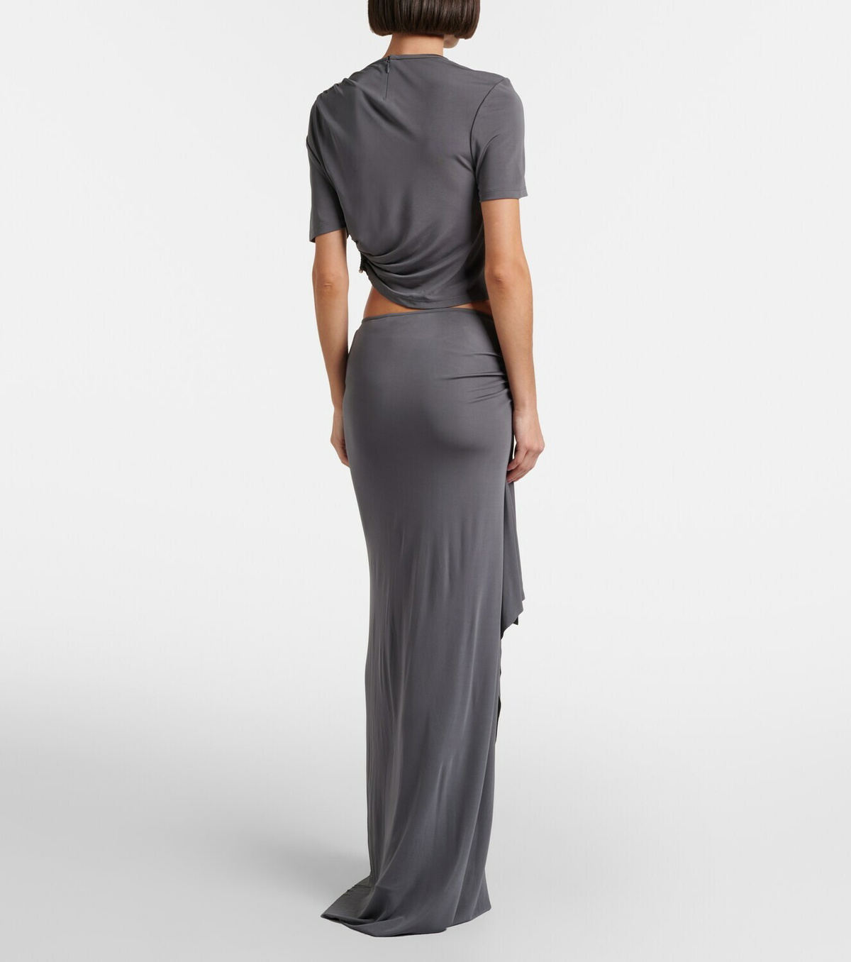 Christopher Esber Orica embellished jersey maxi skirt