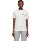 Stussy White Peace and Love T-Shirt