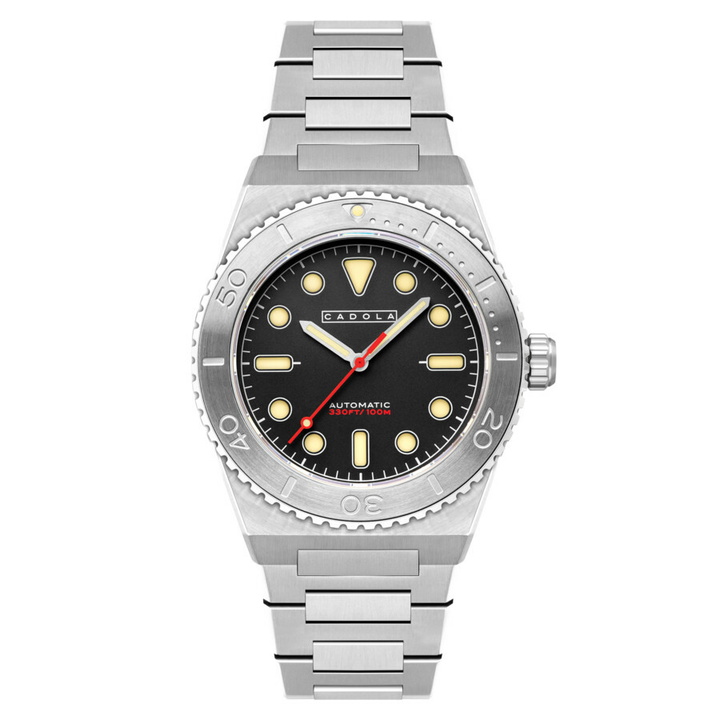 Photo: Cadola Farina Automatic Black Dial Mens Watch CD-1049-11