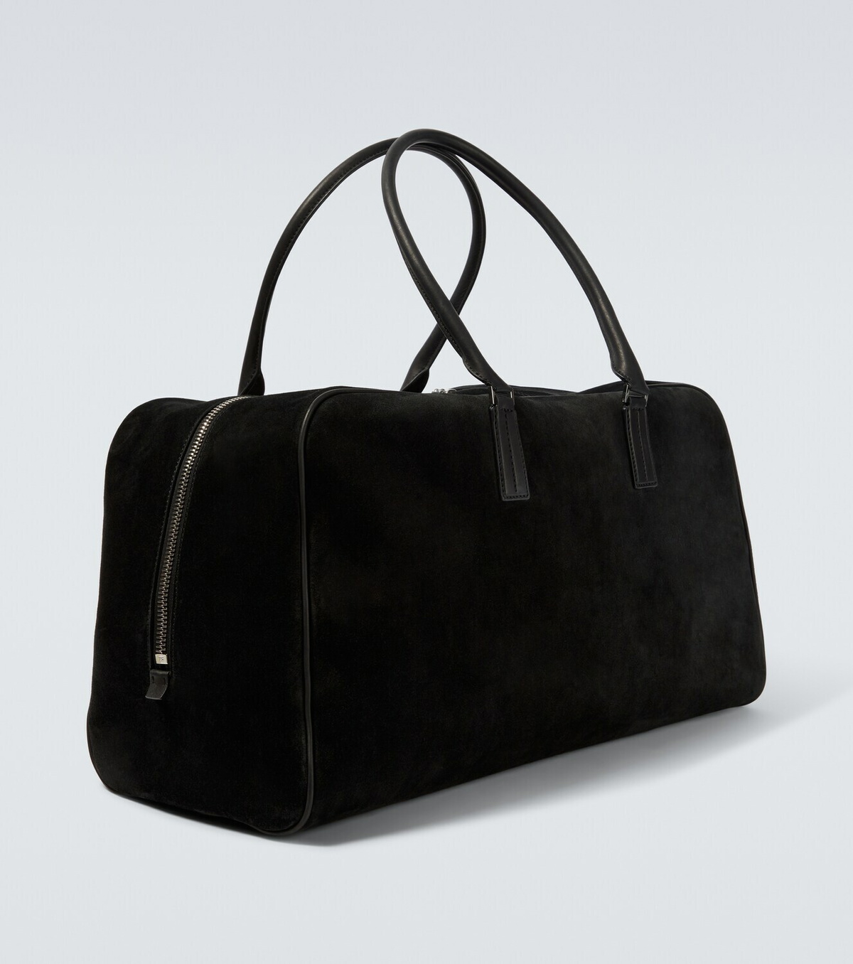 Tom Ford Leather-trimmed suede duffel bag