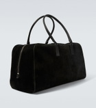 Tom Ford Leather-trimmed suede duffel bag