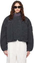 Entire Studios Gray Fluffy Jacket