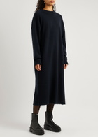 Extreme Cashmere N°106 Weird Short Cashmere-blend Dress - Navy - One Size