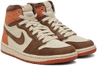 Nike Jordan Beige & Brown Air Jordan 1 High Sneakers