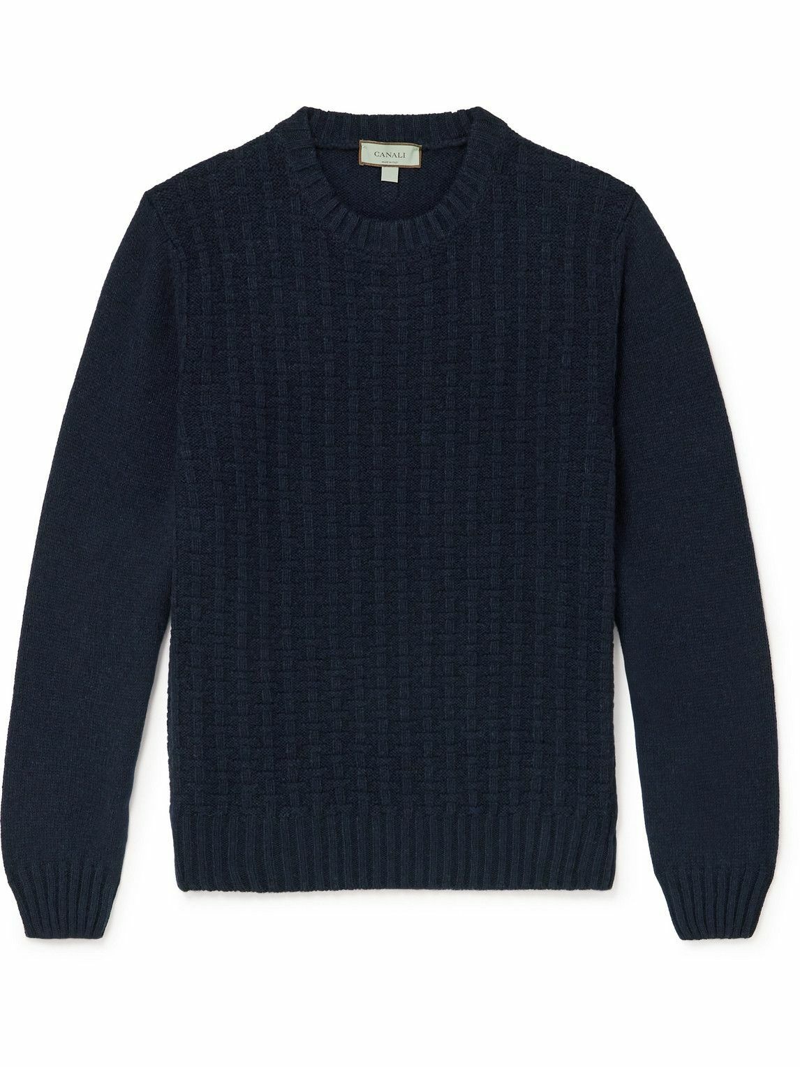 Canali - Wool-Blend Sweater - Blue Canali