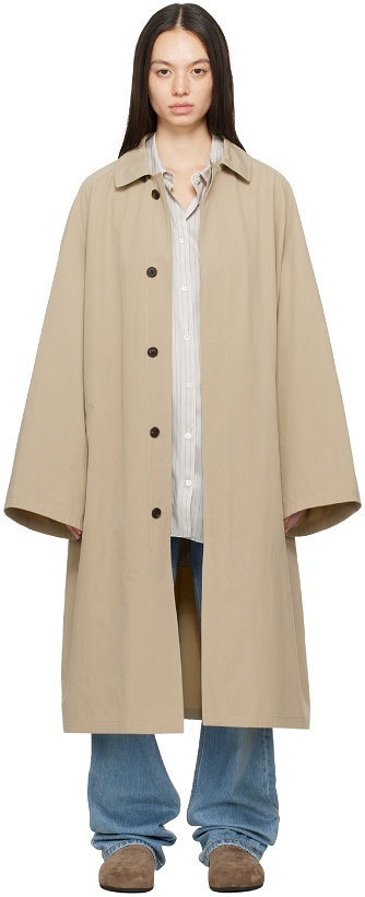 Photo: The Row Taupe Flemming Trench Coat