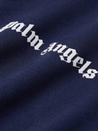 Palm Angels - Logo-Print Striped Shell Track Jacket - Blue