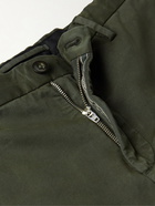 Incotex - Slim-Fit Wool-Twill Chinos - Green