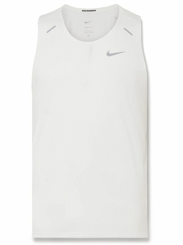 Photo: Nike Running - Rise 365 Perforated Dri-FIT Tank Top - White