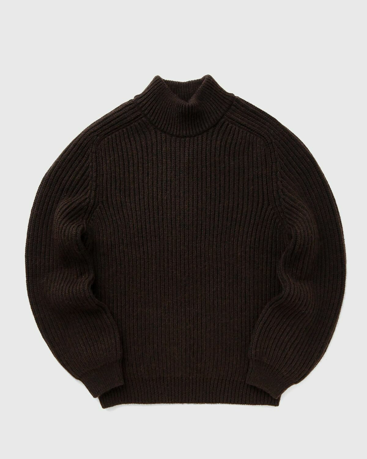 Edwin Roni High Collar Sweater Brown Pullovers