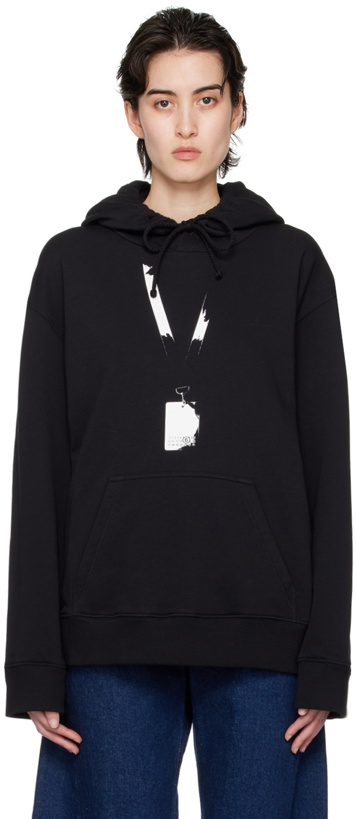 Photo: MM6 Maison Margiela Black Backstage Pass Hoodie