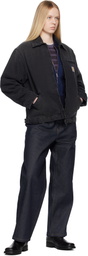 Carhartt Work In Progress Black OG Detroit Denim Jacket