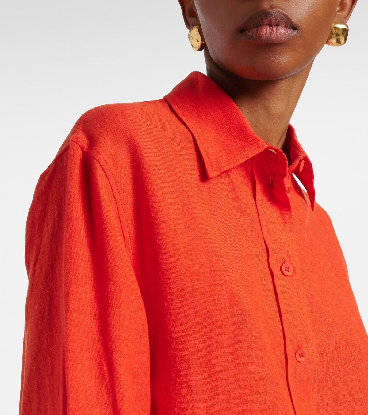 Eres Mignonnette oversized linen shirt