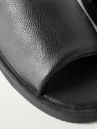 OAS - Vegan Full-Grain Leather Slides - Black