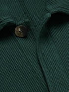 Frescobol Carioca - Preto Waffle-Knit Cotton Overshirt - Green