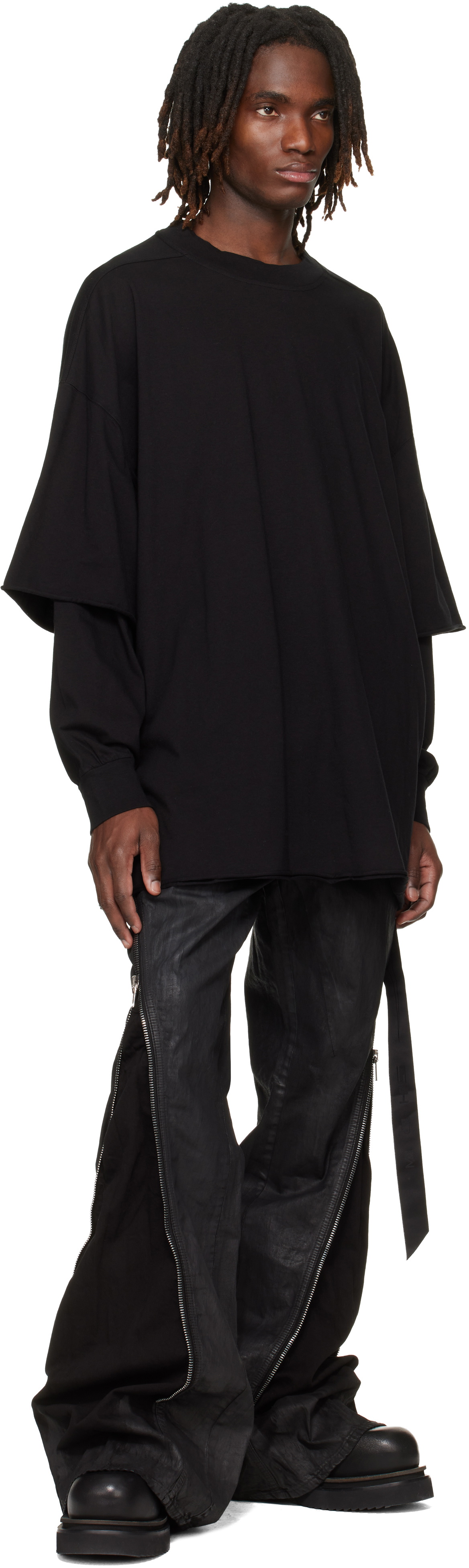 Rick Owens DRKSHDW Black Temple Tommy Hustler Sweatshirt