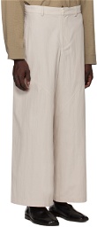 SAGE NATION Gray Paneled Trousers