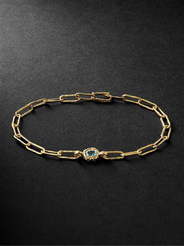 Photo: HEALERS FINE JEWELRY - Recycled Gold Aquamarine Chain Bracelet