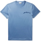 Alexander McQueen - Logo-Embroidered Cotton-Jersey T-Shirt - Blue