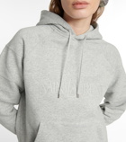 Saint Laurent - Logo cotton-blend jersey hoodie