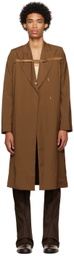 Luar Brown Belt Trench Coat