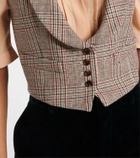 Chloé Prince of Wales wool-blend waistcoat