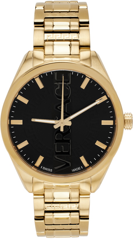 Photo: Versace Gold V-Vertical Watch