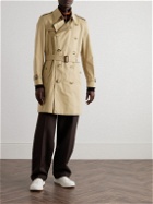 Burberry - Kensington Belted Double-Breasted Cotton-Gabardine Trench Coat - Neutrals