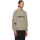 Essentials Taupe Crewneck Pullover Sweatshirt