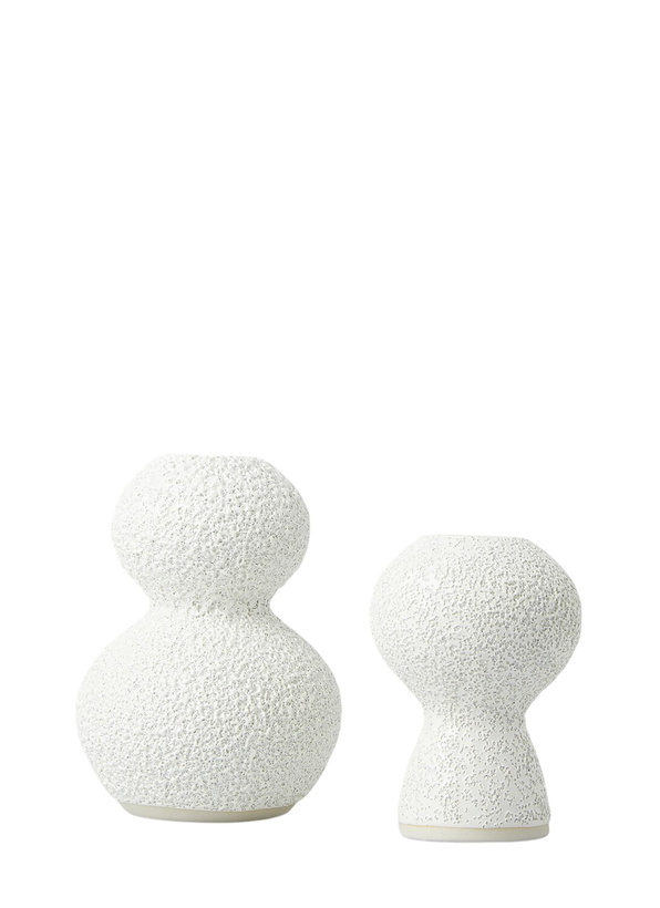 Photo: Marloe Marloe Set of Two Lava & Bone Candlestick Holders