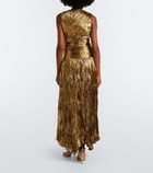 Ulla Johnson Eugenia pleated lamé gown