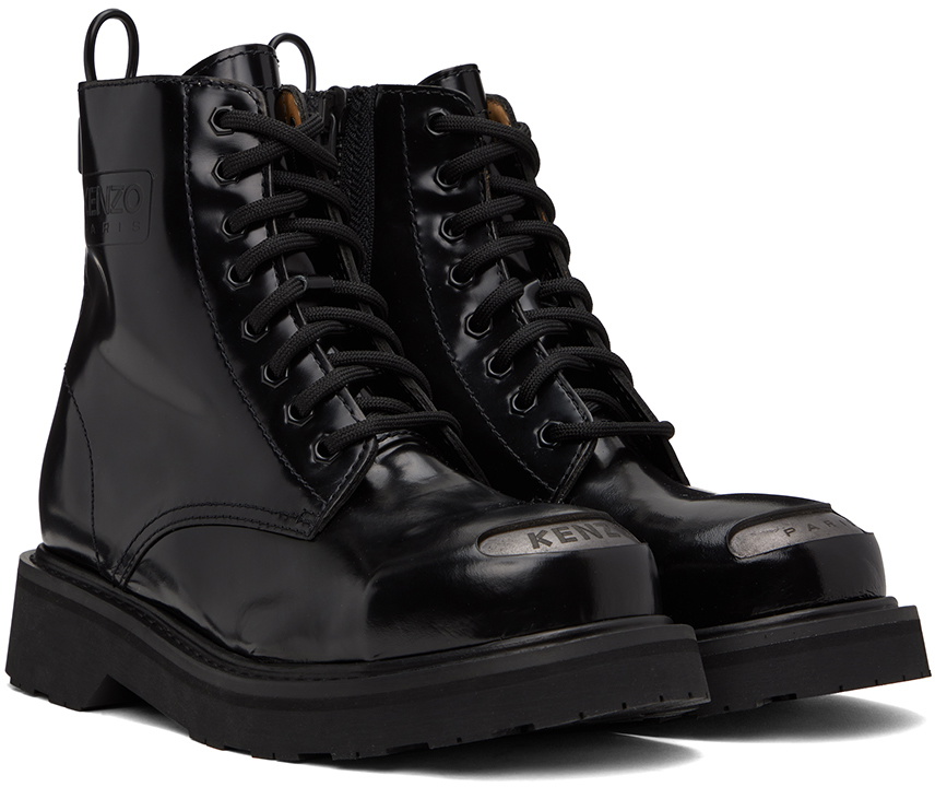 Kenzo Black Kenzosmile Boots Kenzo