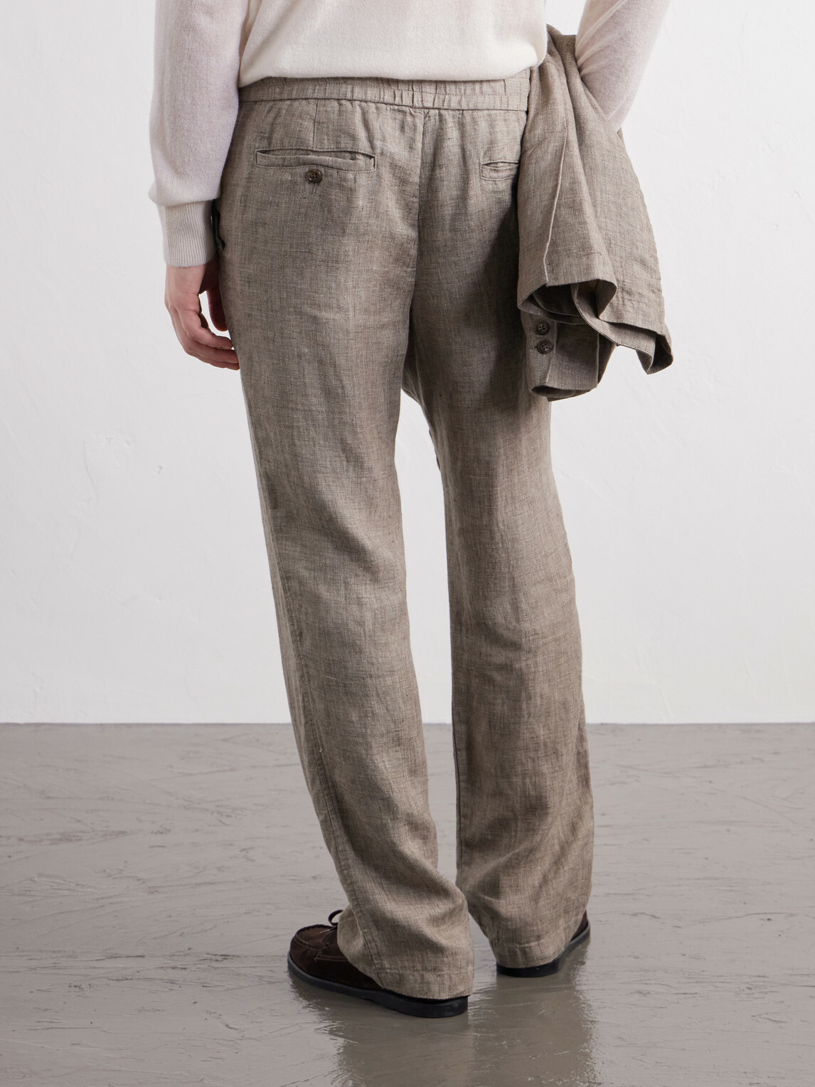 James Perse - Straight-Leg Linen Suit Trousers - Neutrals