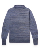 Barena - Cimador Ribbed Wool Mock-Neck Sweater - Blue