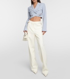 Dion Lee Cropped wool-blend blazer