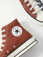 Converse - Chuck 70 Colour-Block Canvas High-Top Sneakers - Red