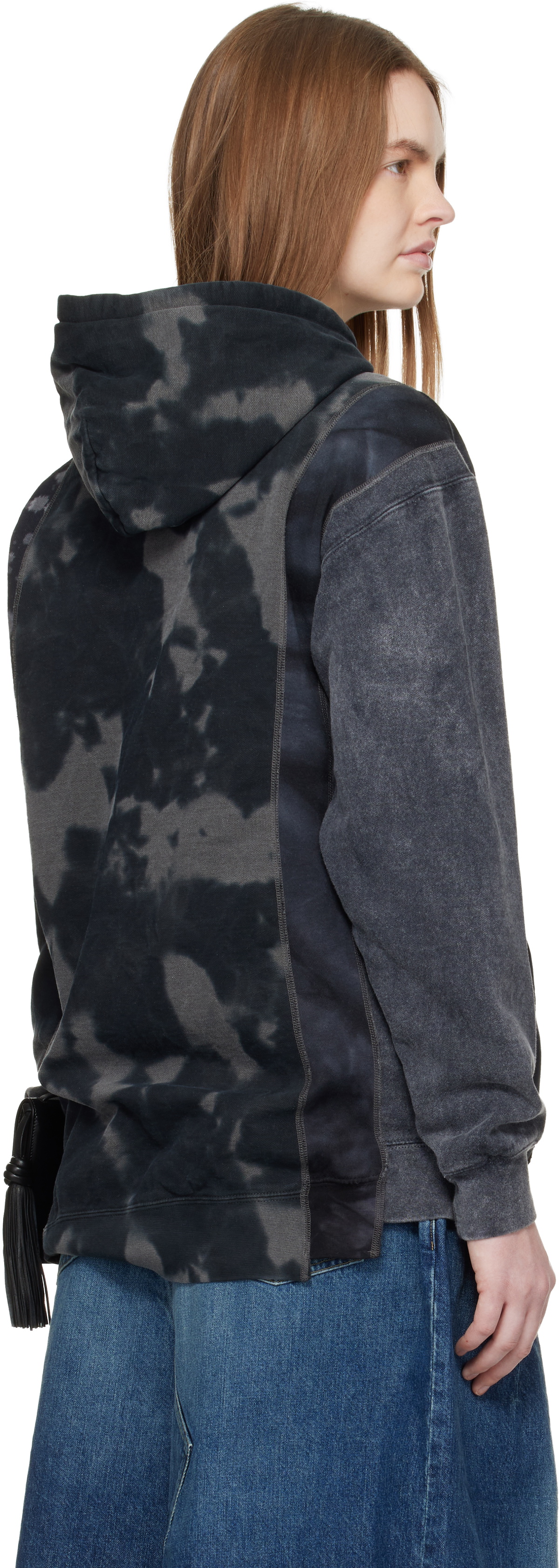 NEEDLES Black Mishmash 5 Cut Hoodie