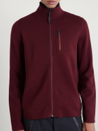 Aztech Mountain - Matterhorn Shell-Panelled Wool Ski Mid-Layer - Burgundy