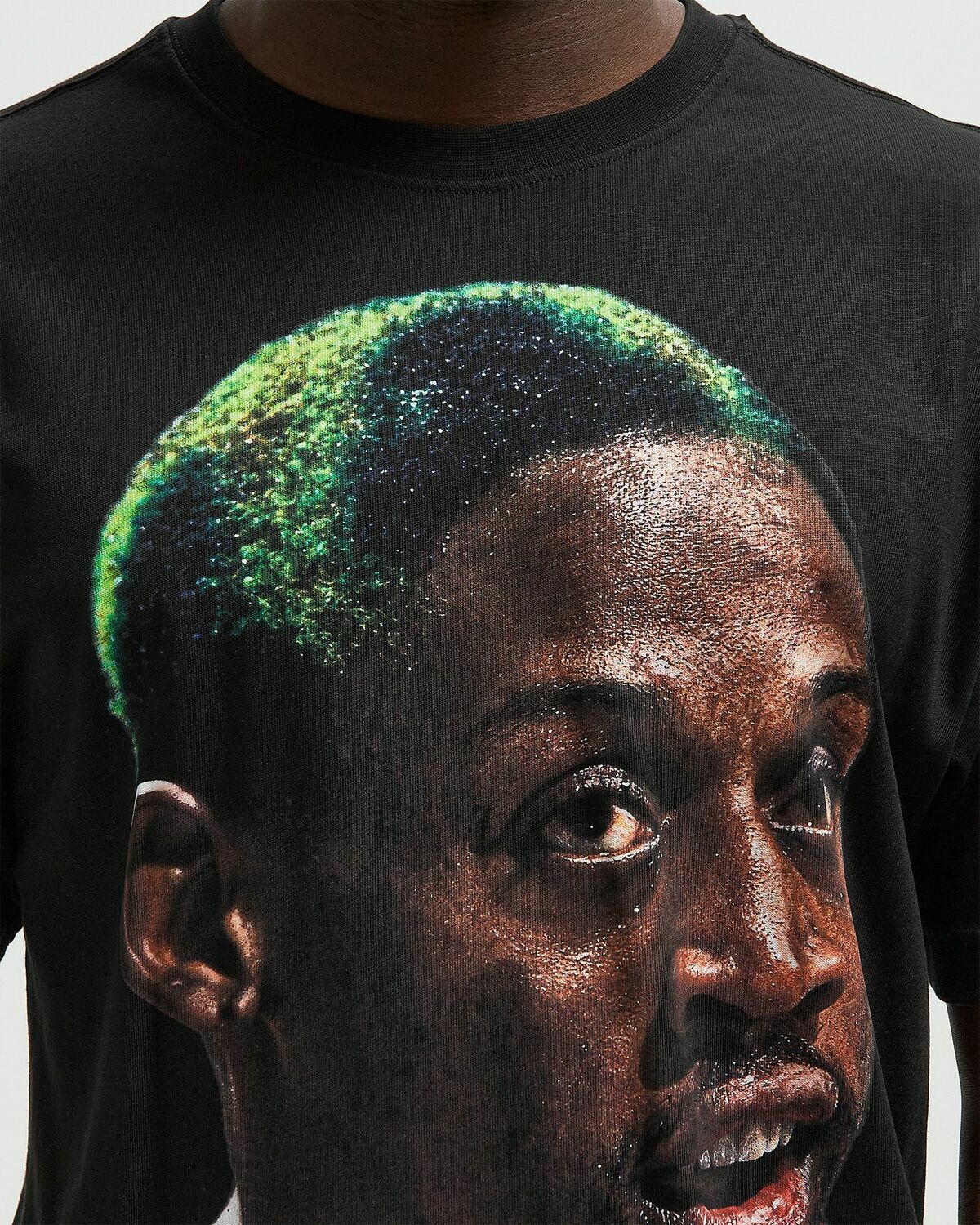 Mitchell & Ness NBA PLAYER BIG FACE TEE CHICAGO BULLS DENNIS RODMAN Black Mens Shortsleefe