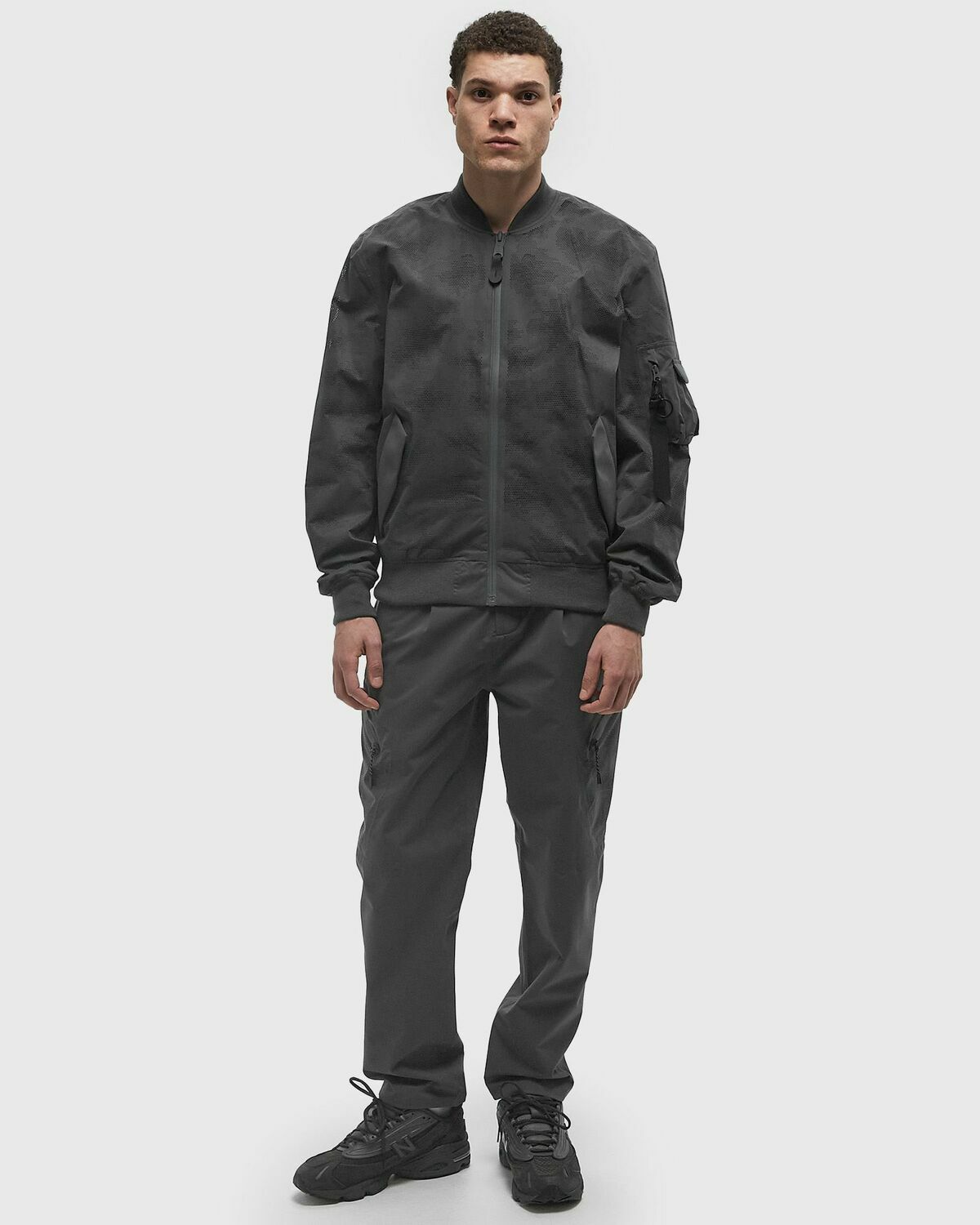 Alpha Industries L-2B Laser Cut Flight Jacket II Grey Mens Bomber Jacket