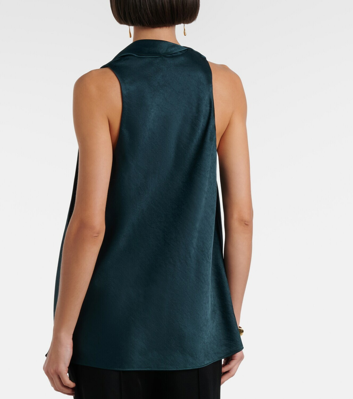 Vince Scarf-detail satin top