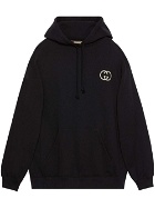 GUCCI - Logo Cotton Overszed Hoodie