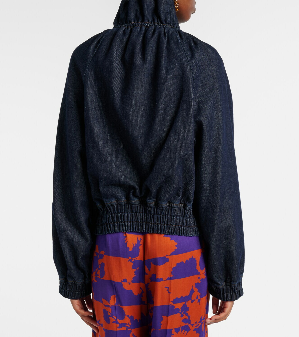 Dries Van Noten Denim bomber jacket