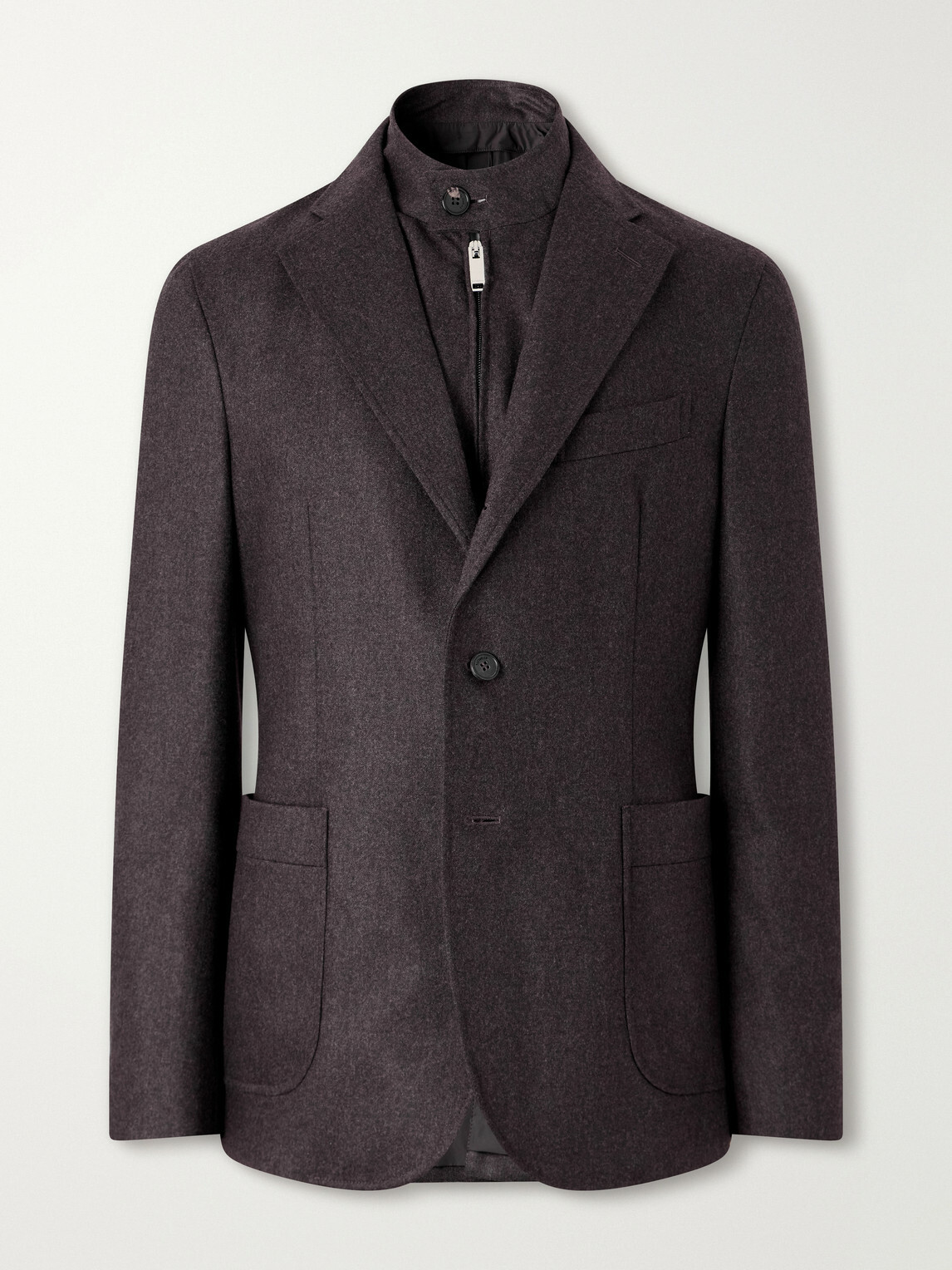 Slowear - Wool-Blend Flannel Suit Jacket - Brown