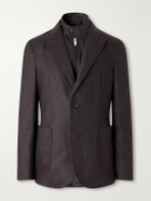 Slowear - Wool-Blend Flannel Suit Jacket - Brown