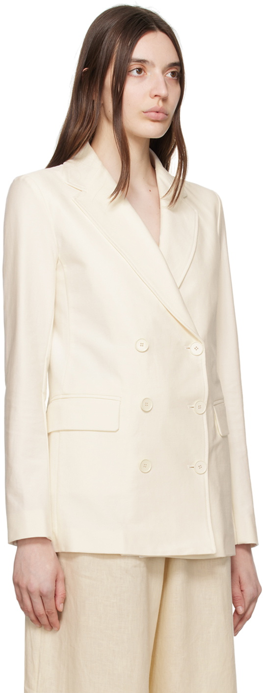 Max Mara Leisure White Ornella Blazer