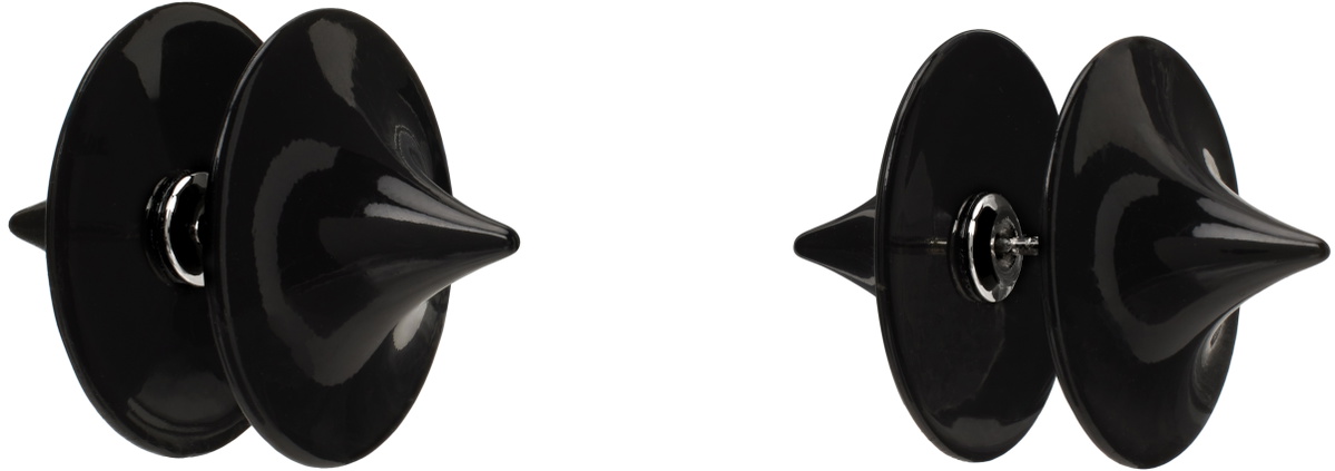 HUGO KREIT Black Toupie Piercing Earrings
