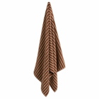 Tekla Fabrics Organic Terry Bath Towel in Rust Stripes 