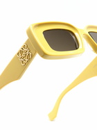 LOEWE EYEWEAR Yellow Anagram-Plaque Sunglasses